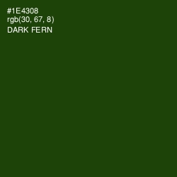 #1E4308 - Dark Fern Color Image
